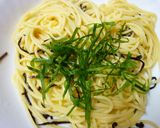 青じそと塩昆布のパスタ★簡単作り方4写真