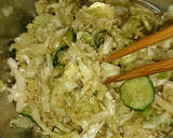 大量消費！胡瓜とキャベツのごま和え作り方4写真