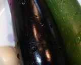 ♪ナスとズッキーニのスタミナ味噌汁♪作り方1写真