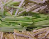 茎ブロッコリー皮大根の炒りつけ♪作り方1写真