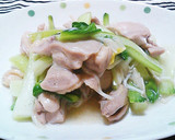 子供が喜ぶ鳥もも肉と青梗菜えのきの炒め物作り方9写真