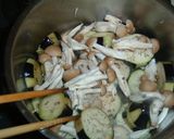 ハンバーグの秋野菜あんかけ作り方6写真