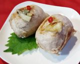 唐辛子塩レモンの肉巻きおにぎり作り方5写真