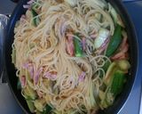 簡単♡なすとオクラの和風醤油パスタ作り方4写真