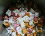 カボチャ＆焼豚スープ作り方2写真