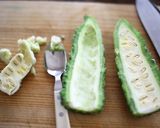 簡単◎梅干しゴーヤの薬味さっぱりパスタ作り方1写真