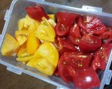 簡単★トマトと玉ねぎのマリネ作り方1写真