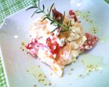 柿とトマトの蜂蜜レモンチーズサラダ仕立て作り方4写真