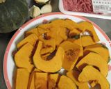 かぼちゃと挽肉の重ね焼き作り方1写真