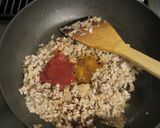 かぼちゃと挽肉の重ね焼き作り方3写真