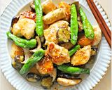 鶏肉と夏野菜の簡単甘酢あんかけ作り方7写真