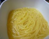 レンジで簡単♪ケチャップパスタの温玉乗せ作り方3写真