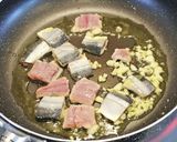 簡単☺秋刀魚のトマトソースパスタ作り方5写真