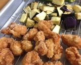 夏野菜たっぷりおろしポン酢唐揚げ作り方5写真