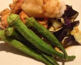 夏野菜たっぷりおろしポン酢唐揚げ作り方6写真