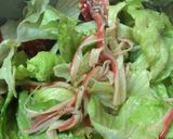 レタスとカニカマとミニトマトのサラダ作り方3写真