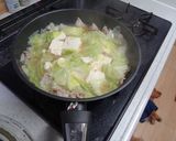 豚肉と豆腐とキャベツ煮作り方5写真