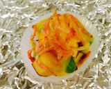 お弁当に〜桜海老・伊達巻・枝豆チーズ焼き作り方3写真
