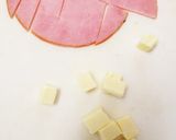 ルクエでハムチーズ卵焼き✿朝ごはんに作り方2写真