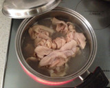 簡単おつまみ☆鶏皮の大根ポン酢&スープ作り方1写真