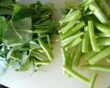 空芯菜のオイスターソース炒め作り方1写真