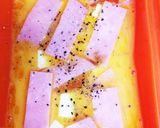 ルクエでハムチーズ卵焼き✿朝ごはんに作り方4写真