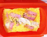 ルクエでハムチーズ卵焼き✿朝ごはんに作り方5写真