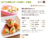 カラフル野菜とチーズの豚ソース巻き作り方10写真