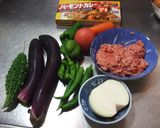 夏野菜たっぷりのカリーパスタ作り方1写真