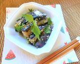 レンジで簡単⋆茄子のゆかりチーズ胡麻和え作り方7写真