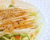 粒マスタードドレッシングで大根サラダ♪作り方3写真