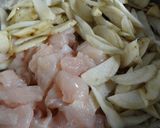 牛蒡と鶏肉の炊き込みご飯作り方1写真