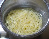 朝食に速攻完成☆納豆の冷製パスタ作り方1写真