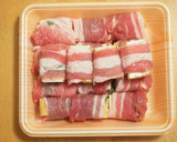 お弁当にも☆こってり厚揚げ肉巻き作り方4写真