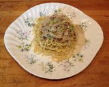 フォアグラと山伏茸のスパゲッティ作り方7写真