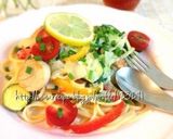 野菜たっぷりレモンクリームパスタ作り方7写真