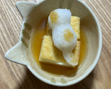 簡単☆厚揚げ揚げ出し豆腐☆ねこ大根おろし作り方4写真