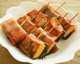 お弁当にも☆こってり厚揚げ肉巻き作り方11写真