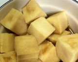 高野豆腐と豆苗のごま油炒め作り方2写真