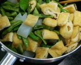 簡単懐かしい味!ささげ,揚げ,蒟蒻の煮物作り方4写真