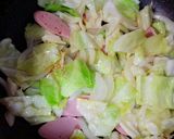 キャベツ万歳♪野菜と魚肉ソーセージ炒め作り方3写真