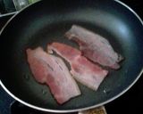 ジブリ飯*パズーのベーコンエッグパン*作り方1写真