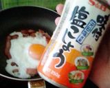ジブリ飯*パズーのベーコンエッグパン*作り方3写真