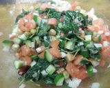モロヘイヤと野菜のサラダ作り方8写真