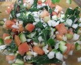 モロヘイヤと野菜のサラダ作り方6写真