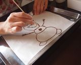 キャラチョコレート（オラフ）作り方2写真