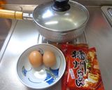 最速のかき玉落とし玉ラーメン作り方1写真