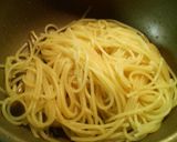 水菜としめじの和風パスタ作り方5写真