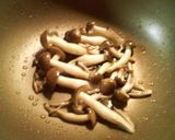 水菜としめじの和風パスタ作り方4写真