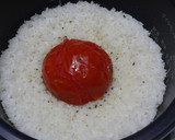 今、ネットで話題のトマト丸ごとごはん♪作り方5写真